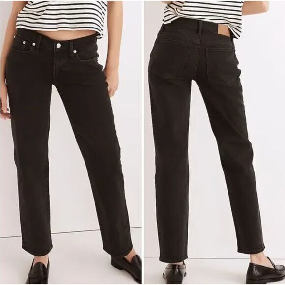 NEW Madewell The‎ Low-Rise Perfect Vintage Straight Jean in Lunar Wash, 27 - Picture 1 of 14